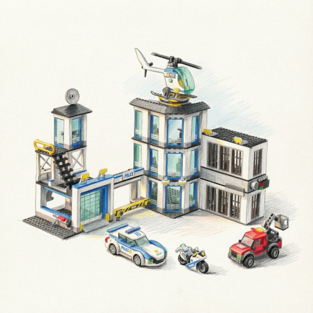 Lego Set Creator - Set di Costruzioni Modello Città: Stazione