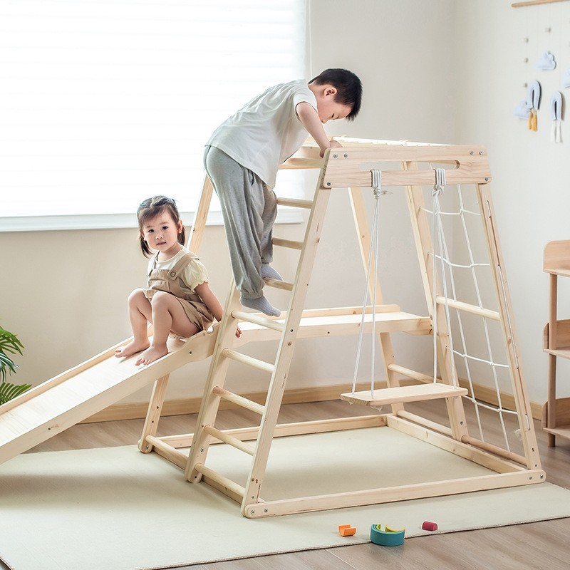 Kids Outdoor Wooden Climbing Frame - Struttura da arrampicata per bambini da