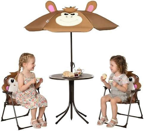 Kids Outdoor Chair And Table - Set Tavolo e Sedie per Bambini,