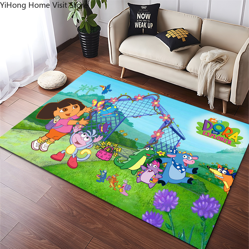 Kids Outdoor Chair And Table - Divertente Tappeto Dora l'Esploratrice Classico Anime