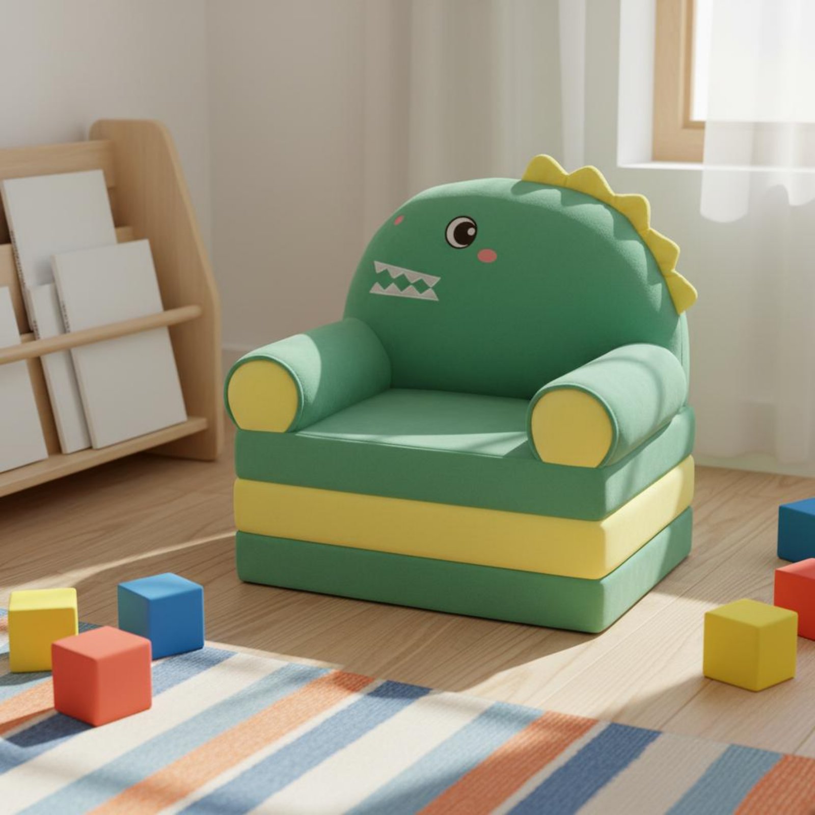Kids Outdoor Lounge - Divano Letto Pieghevole per Bambini, Poltrona