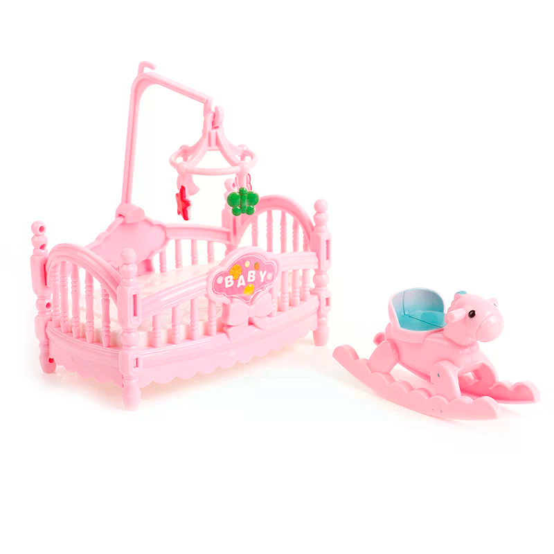 Kids Outdoor Chair And Table - Set Miniatura Culla in Legno con