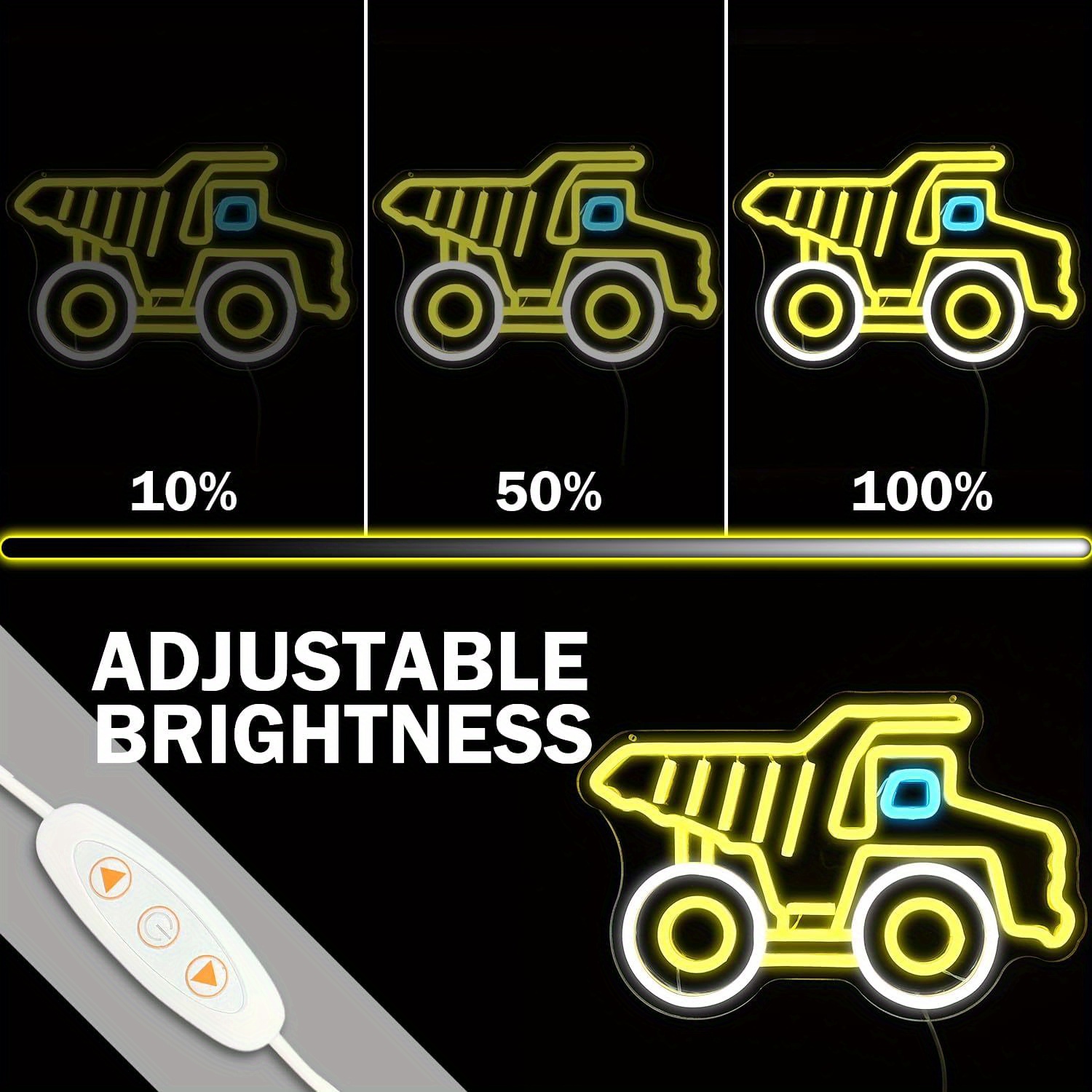 Insegna LED al Neon Gialla a F - Kids Outdoor Dump Truck recensione e prezzo