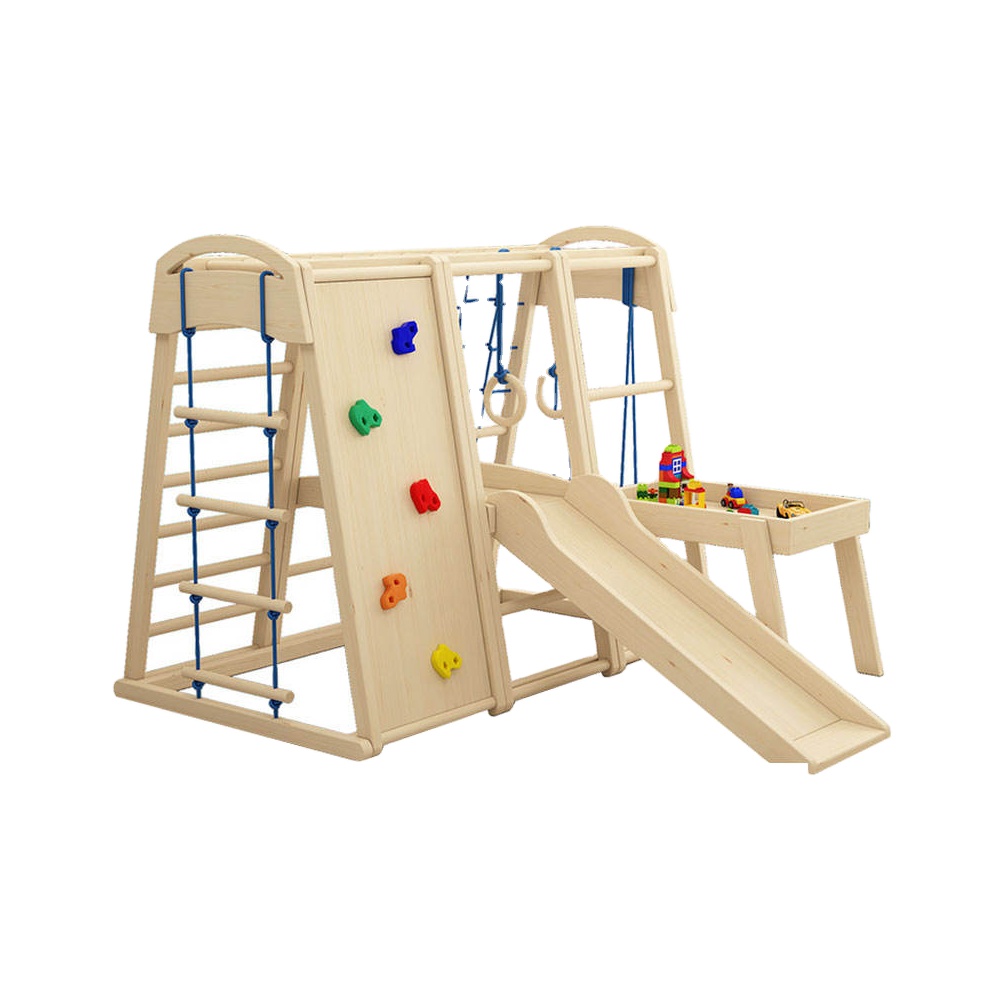 Set da Gioco per Bambini da In - Kids Outdoor Wooden Climbing Frame recensione e prezzo