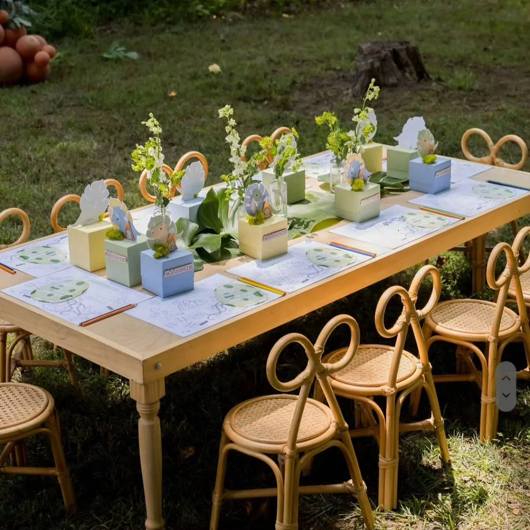 Sedie da pranzo in rattan per  - Kids Outdoor Chair And Table recensione e prezzo