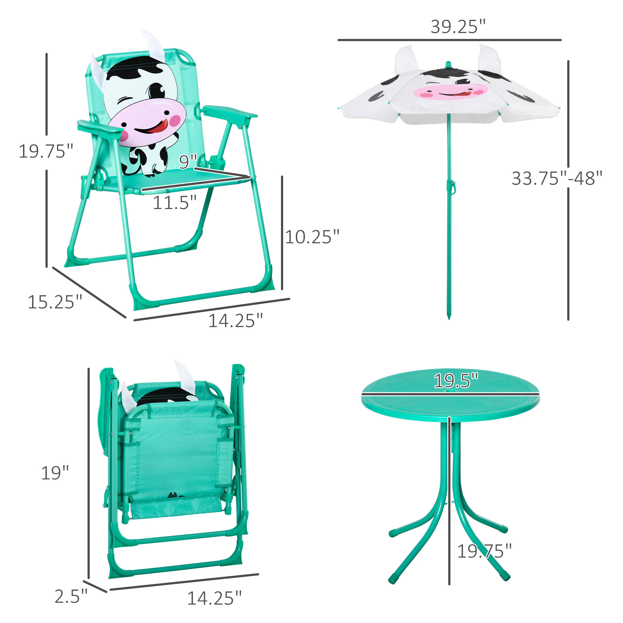 Set Tavolo e Sedie per Bambini - Kids Outdoor Chair And Table recensione e prezzo
