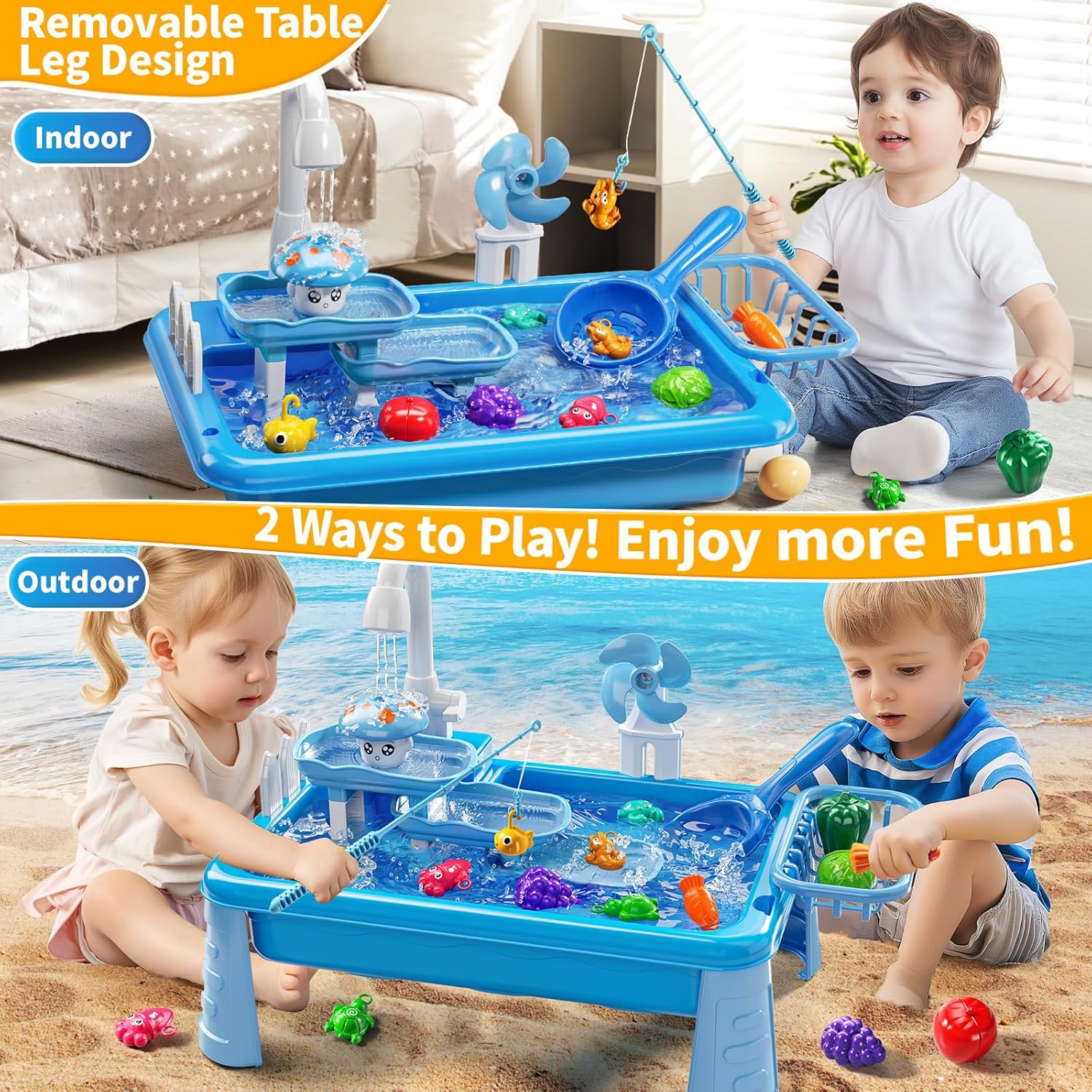 Tavolo da Gioco con Acqua per  - Kids Outdoor Water Play Table recensione e prezzo