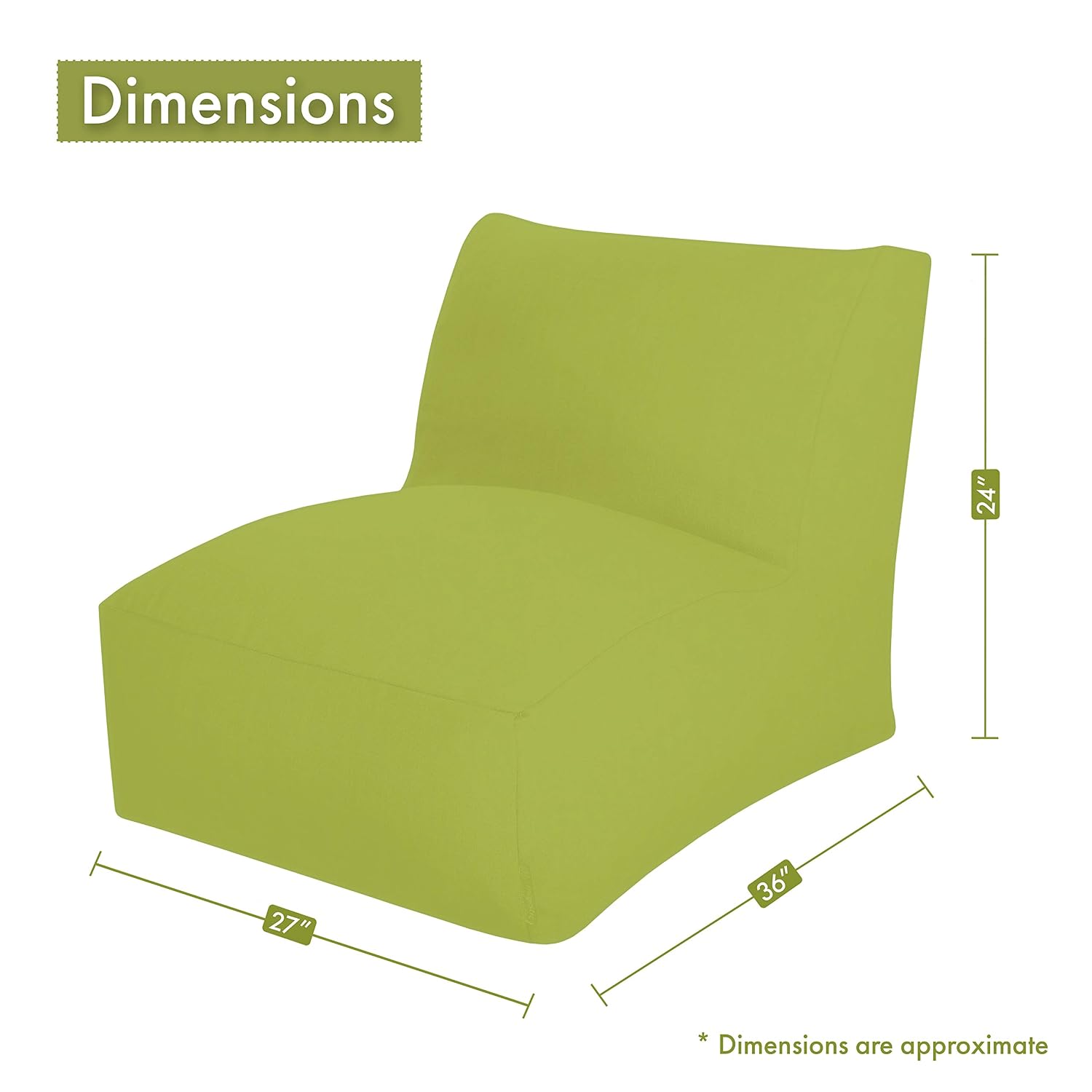 Poltrona a sacco grande per ad - Kids Outdoor Bean Bag Chair recensione e prezzo